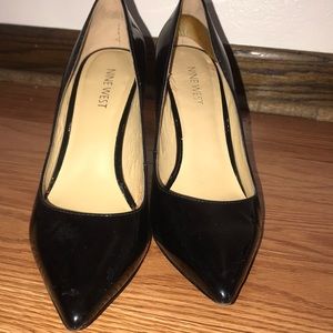 2” Black Patent leather heel
